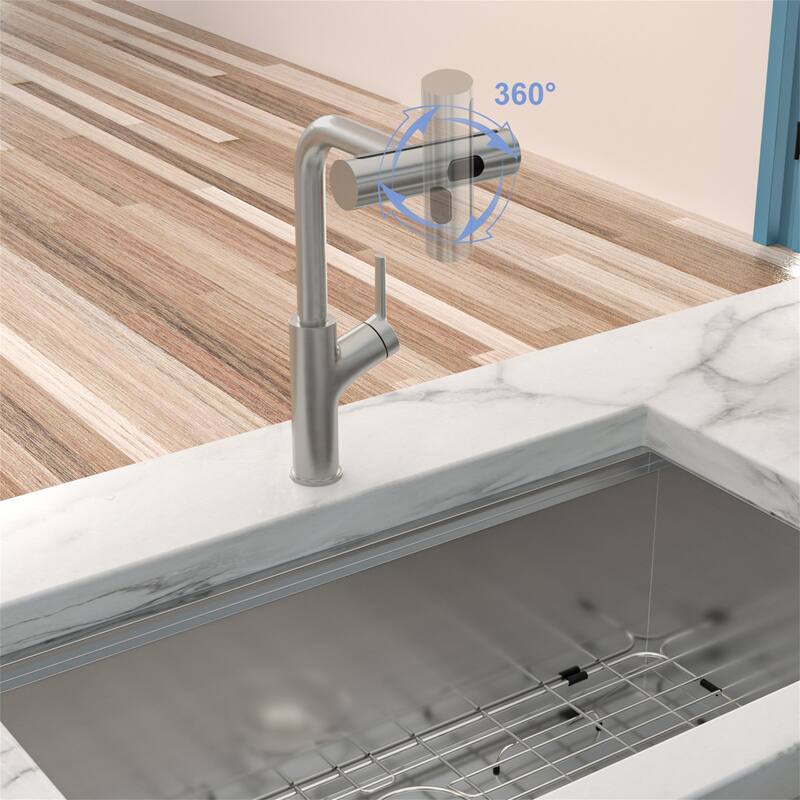 360 Rotation Pull-Down Kitchen Faucet with 4 Spray Modes