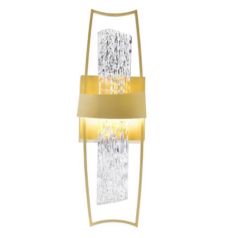 Guadiana 5-in LED Satin Gold Wall Sconce