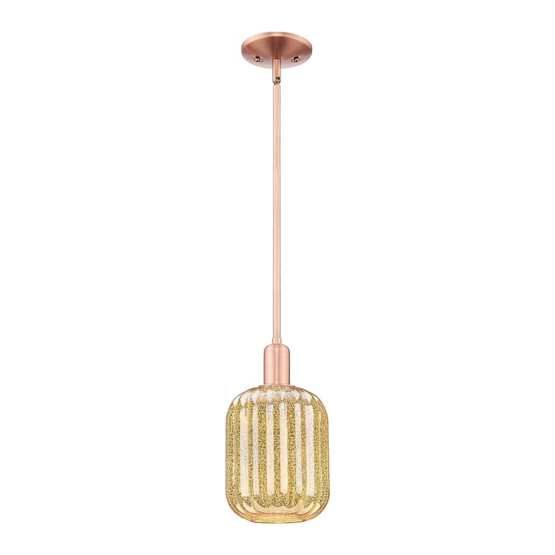 Innovations Lighting 716-1S-12-7 Preston Pendant Preston 7" Wide Mini - Antique Copper / Mercury