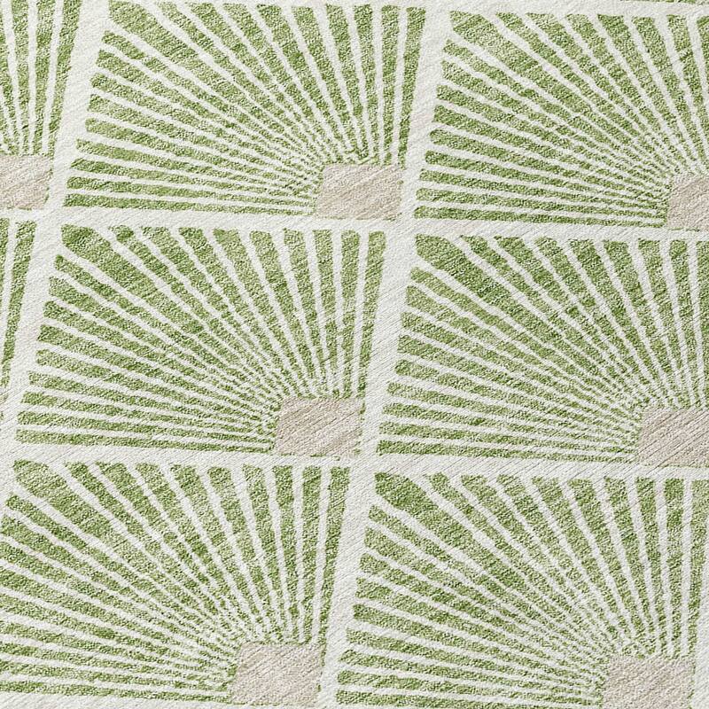 Machine Washable Indoor/ Outdoor Chantille Modern Shells Rug