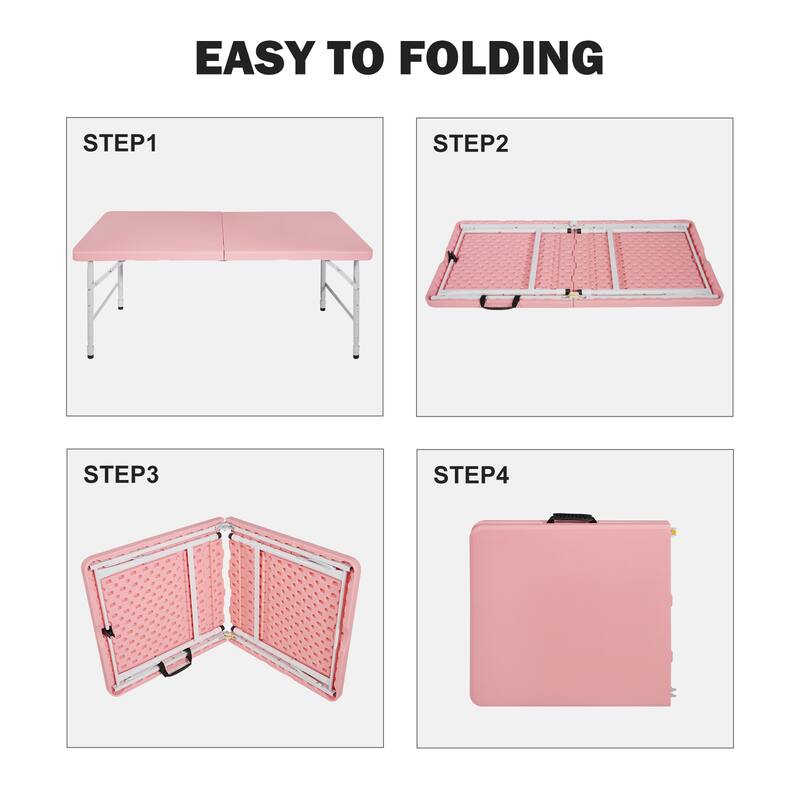 4ft Portable Folding Table