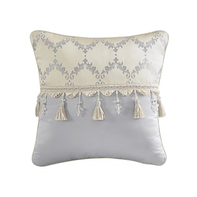 Croscill Loretta Fashion Pillow 18"x18"- Linen