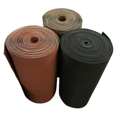 Rubber-Cal "Safe-Grip" Slip-Resistant Traction Mats - 1/4 in x 34 in x 2 ft - Brown Rubber Runner - 1/4" x 34" x 24''