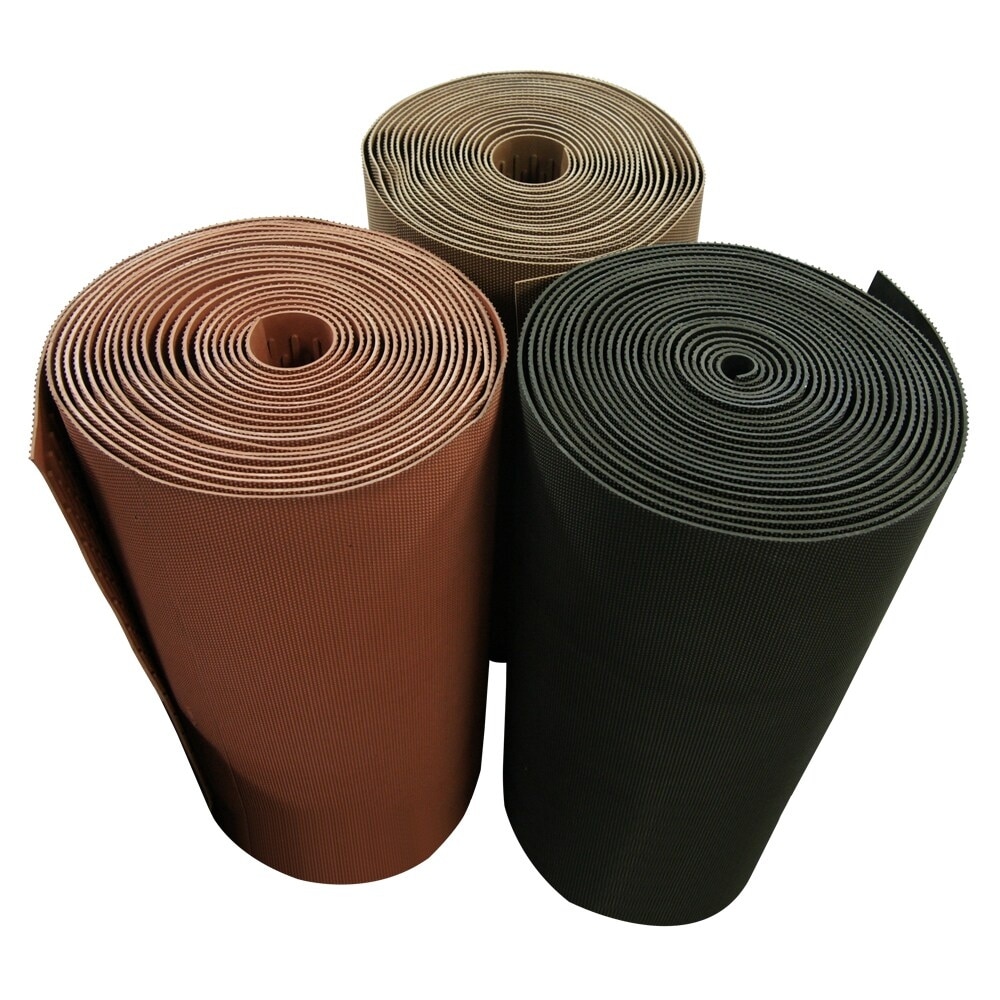 Rubber-Cal "Safe-Grip" Slip-Resistant Traction Mats - 1/4 in x 34 in x 2 ft - Brown Rubber Runner - 1/4" x 34" x 24''