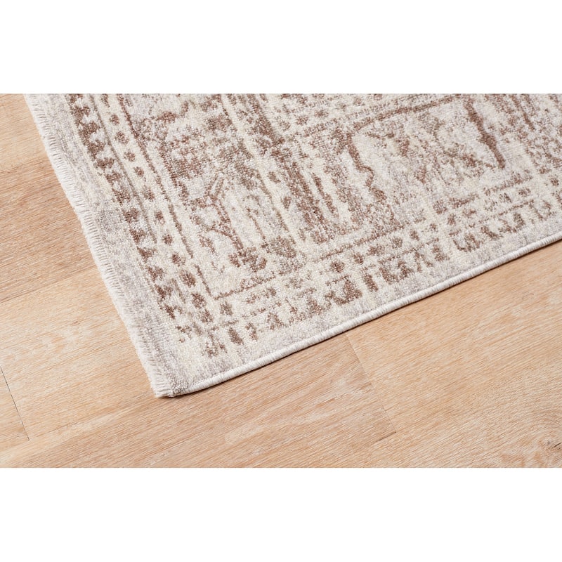 Terra by Obeetee Heirloom Diamond Neutral Rug