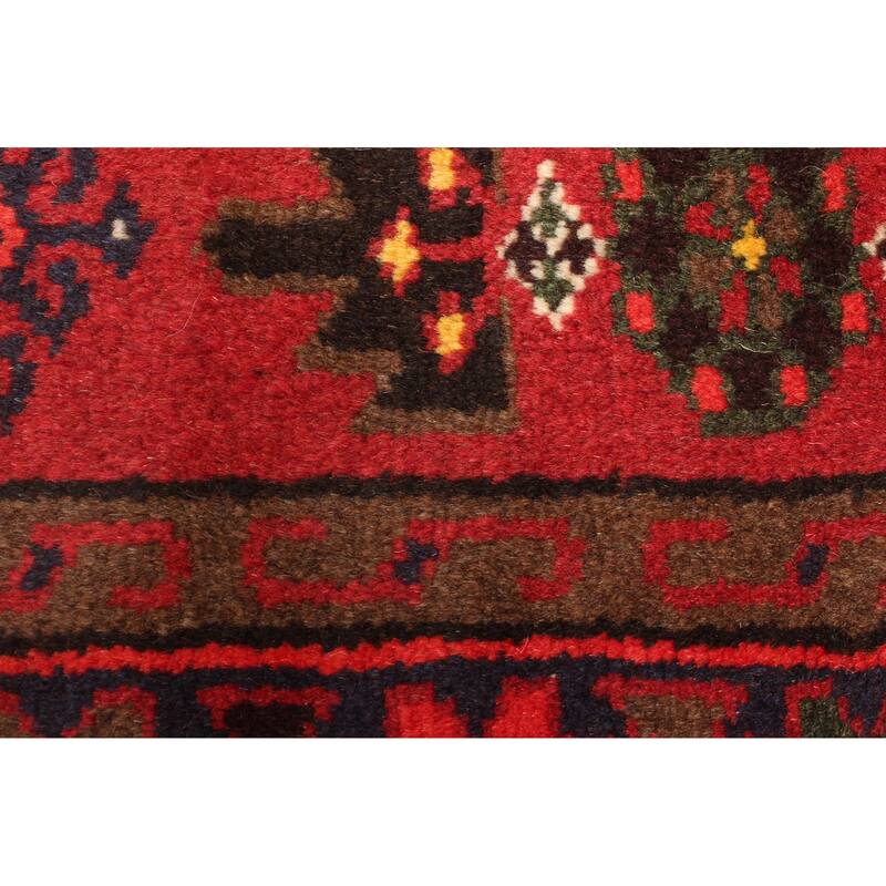 ECARPETGALLERY Hand-knotted Andelz Red Wool Rug - 4'1 x 6'3