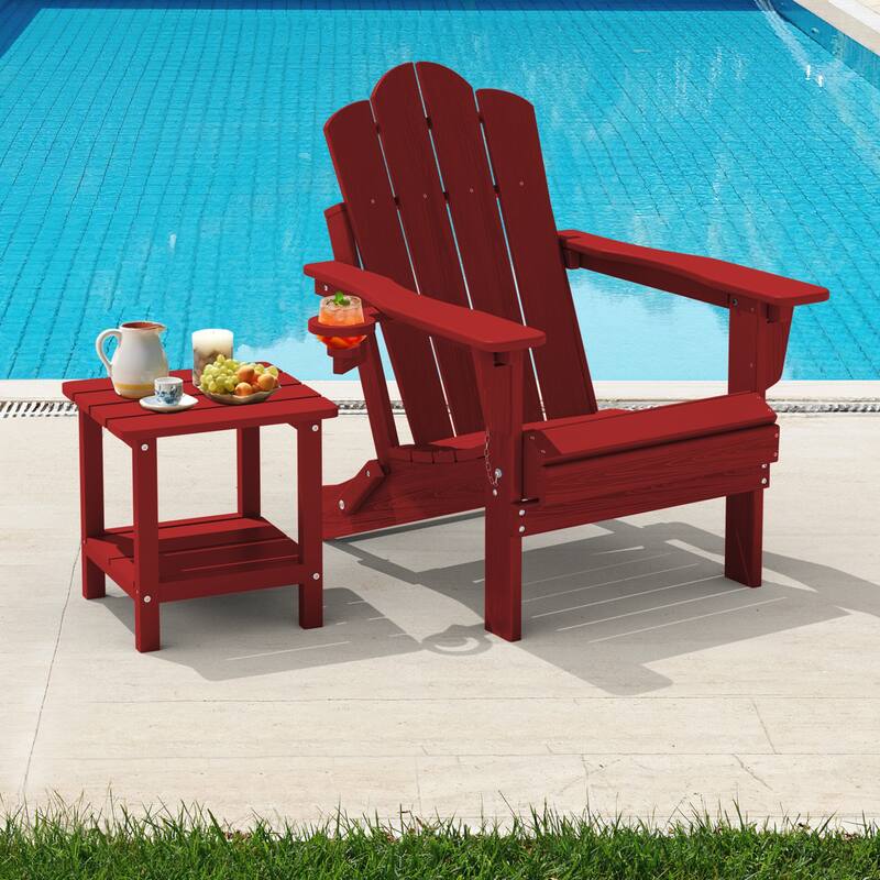 HDPE Plastic Outdoor/Indoor Adjustable Folding Adirondack Chair