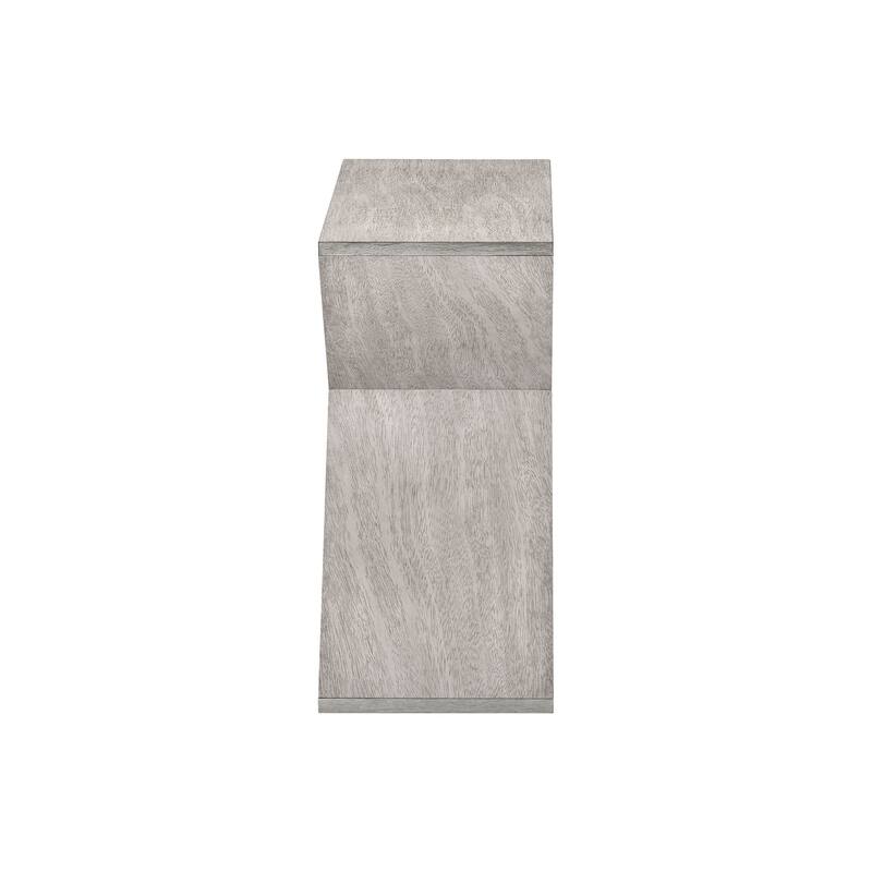 Contemporary Accent Table, Narrow Side/End Table for Living Room, Small Nightstand for Bedroom, 24" L x 11.75" W x 24.25" H