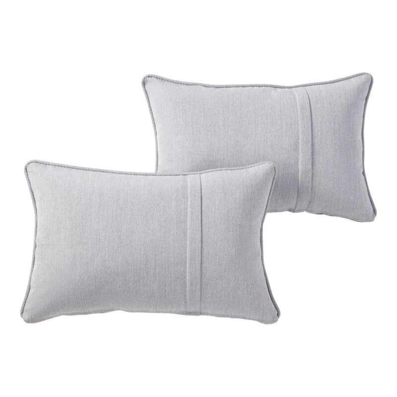 Greendale Home Fashions Sunbrella 21" x 14" Rectangle Outdoor Throw Pillow (Set of 2)
