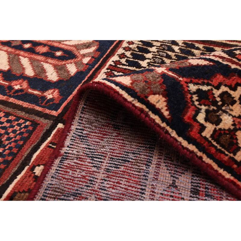 ECARPETGALLERY Hand-knotted Kayseri Vintage Dark Red Wool Rug - 6'4 x 9'6