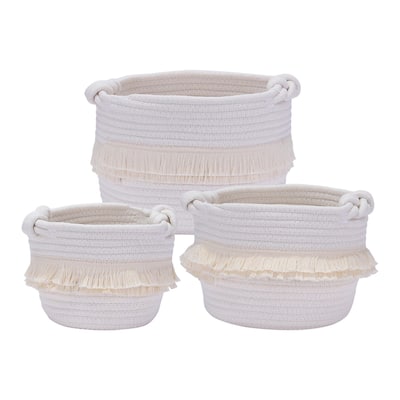 3 Packs Storage Basket, Shelf Closet Storage Bin for Clothes, Organizer Bin for Home Decor