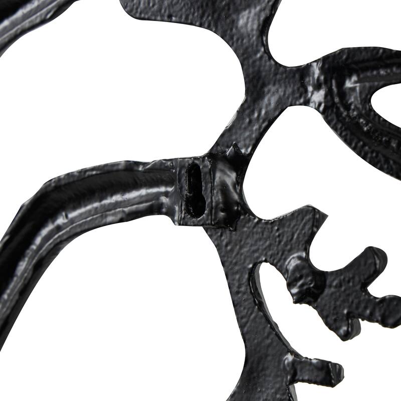 Black Aluminum Metal Large Textured Tree Home Wall Decor