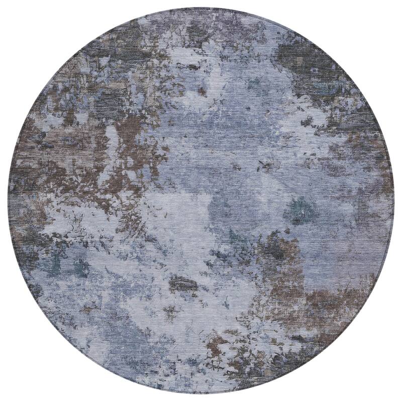 Machine Washable Indoor/ Outdoor Casual Contemporary Chantille Rug