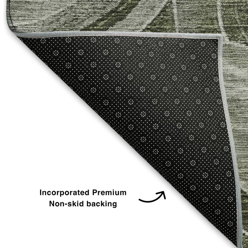 Premium Washable Super Soft Contemporary Mosaic Mayfield Rug