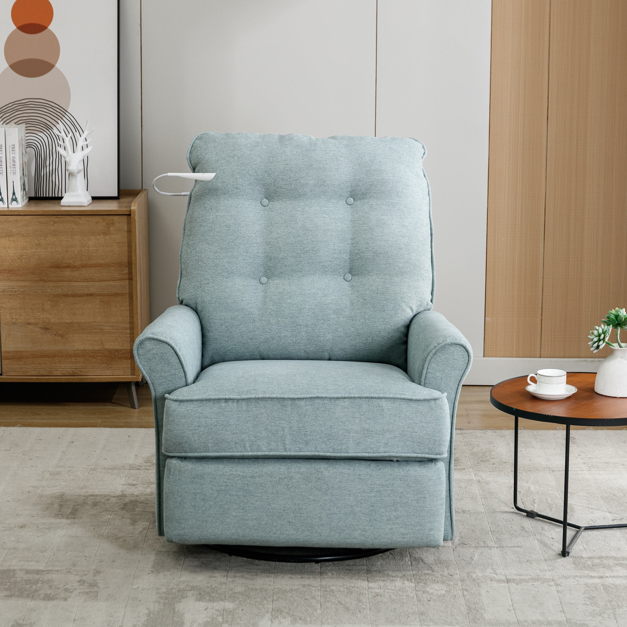 Teal swivel recliner sales