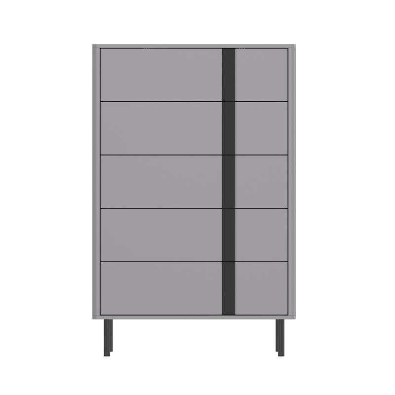 Side Cabinet with Adjustable Metal Legs - Modern Storage Solution