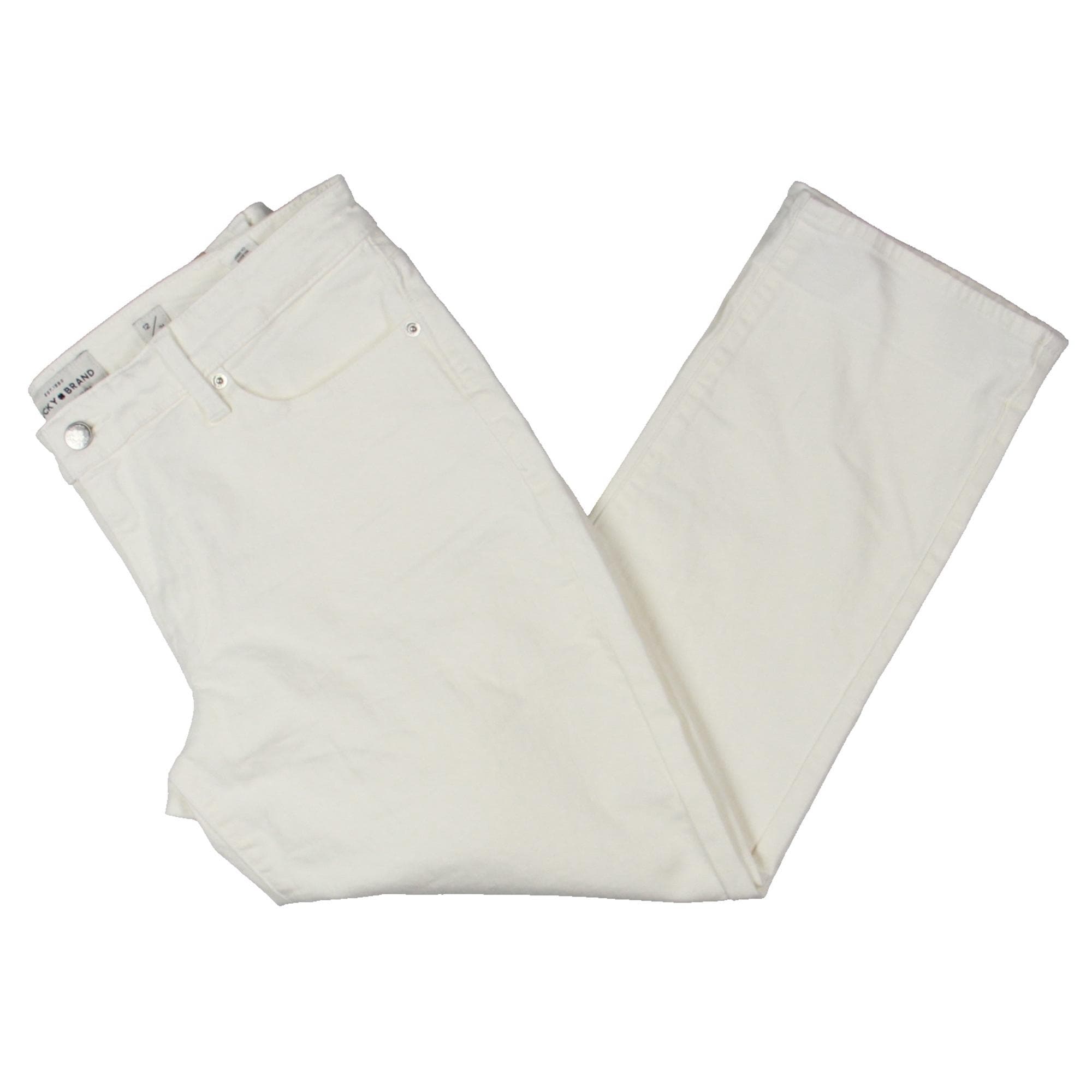 womens white cropped jeans