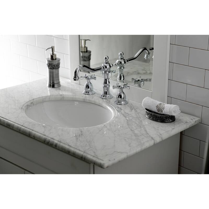 Hamilton 8 in. Widespread Bathroom Faucet - Polished Chrome