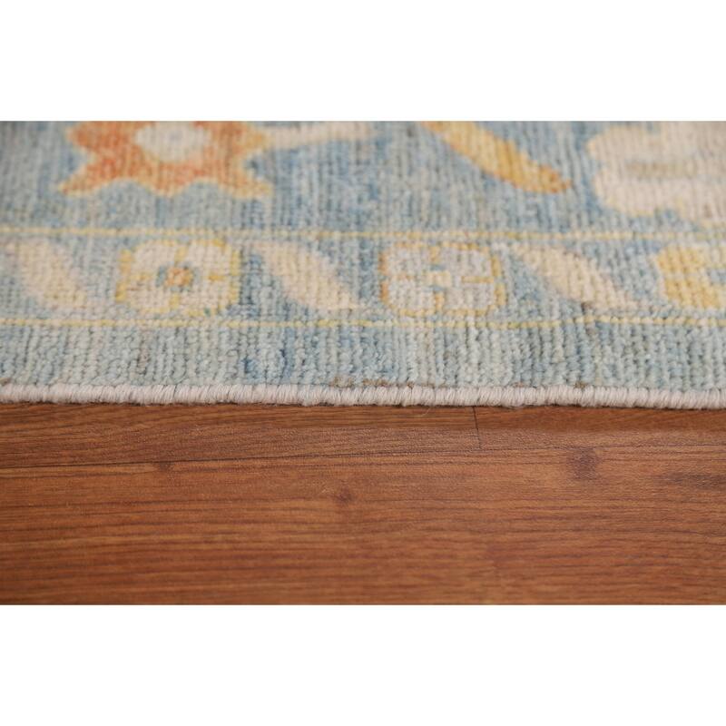 Floral / Medallion Oushak Turkish Rug Handmade Wool Carpet - 8'10"x 12'0"