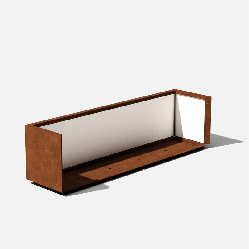 Corten Steel Series Long Box Planter