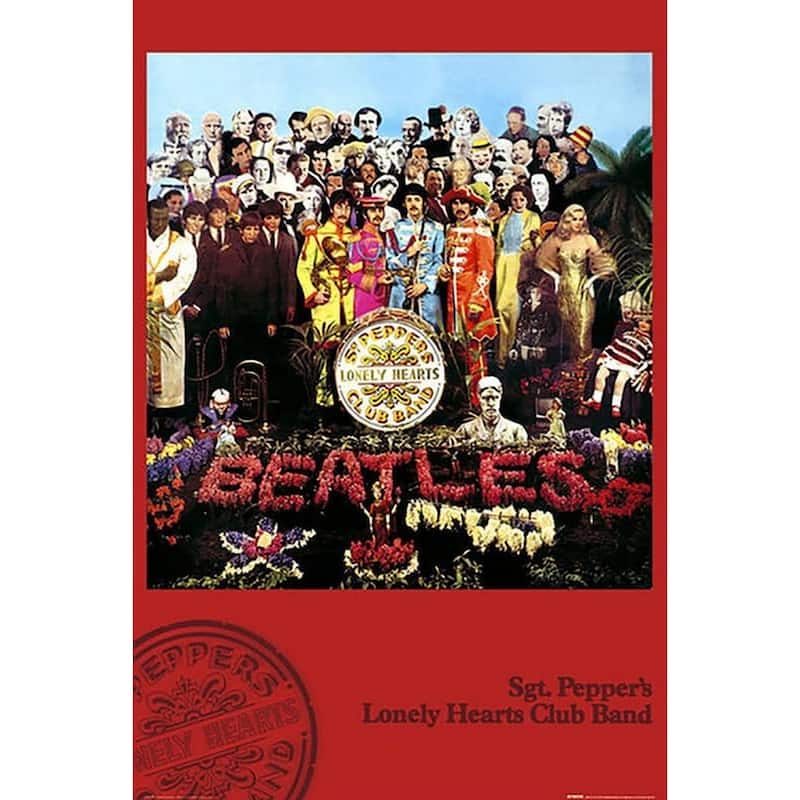 Beatles Sgt Pepper (Album Cover) Art Poster - 24 x 36 Inch