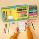 preview thumbnail 4 of 8, Paper Junkie 43-Piece Rainbow Stationery Set for Girls, Jumbo Arts & Crafts Pencil Case