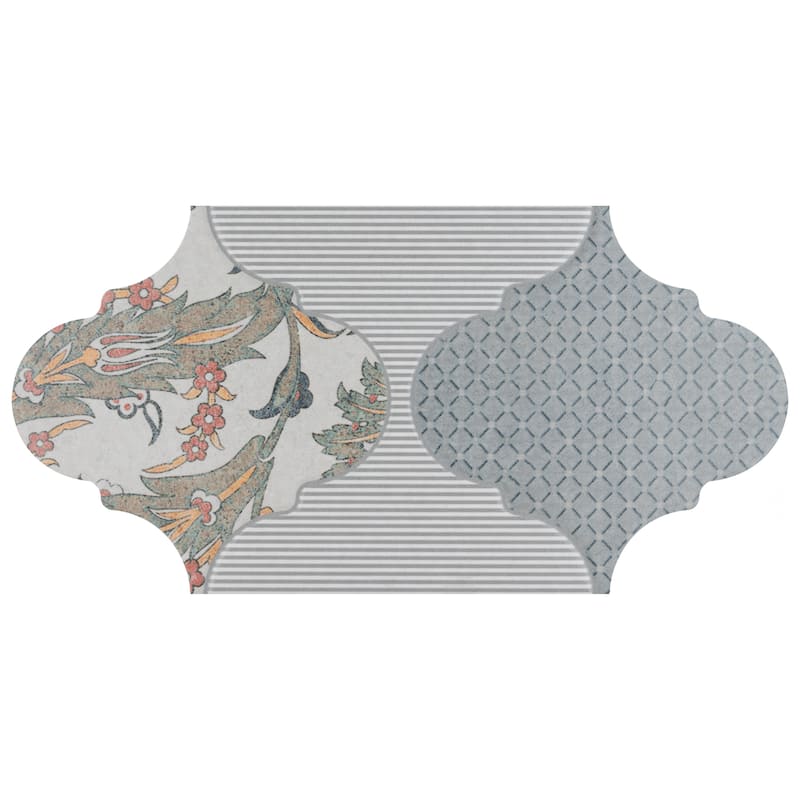 Merola Tile Tula Provenzal Mix 6-1/4" x 12-3/4" Porcelain Floor and Wall Tile