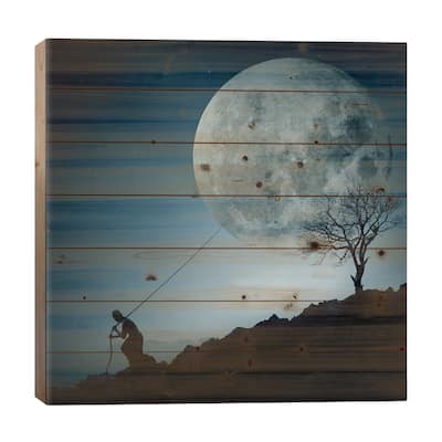 The Dreamer Print On Wood by Final Toto - Multi-Color