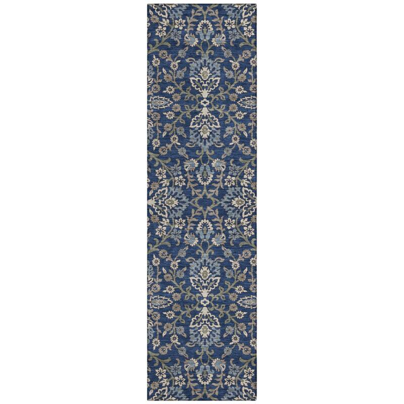 Machine Washable Indoor/ Outdoor Traditional Hartman Chantille Rug