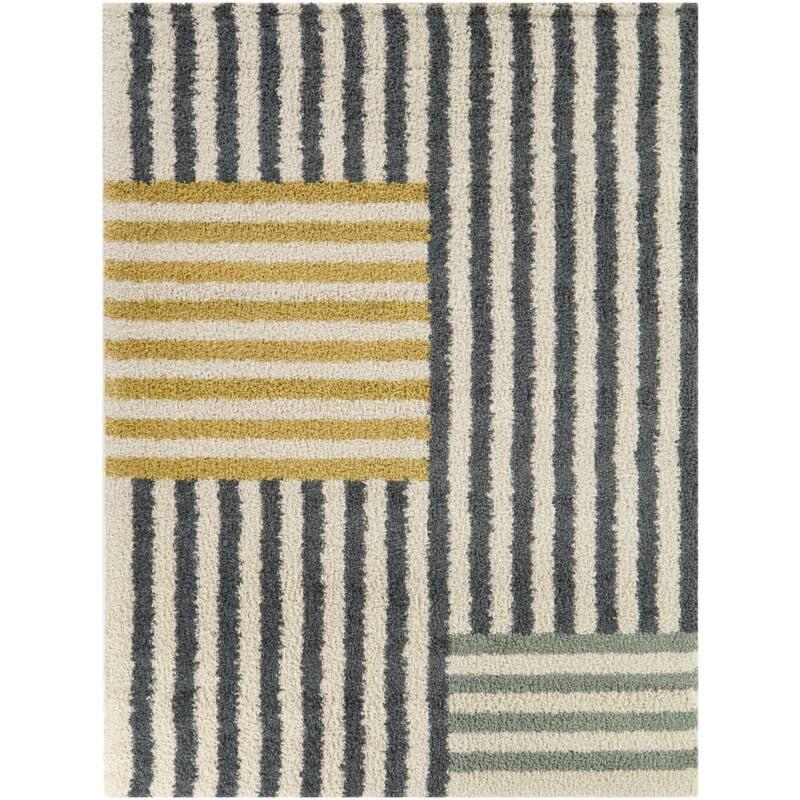 Raines Modern Striped Area Rug