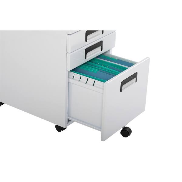 Shop Offex 3 Drawer Metal Rolling File Cabinet With Locking