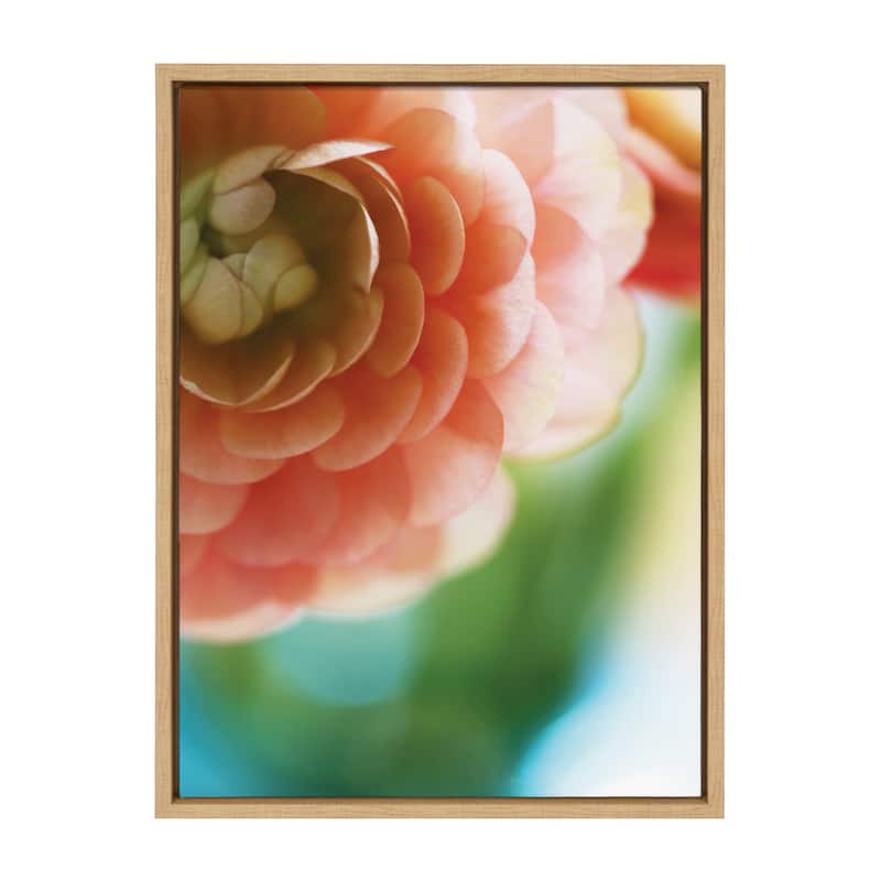 Kate and Laurel Sylvie Light Side Framed Canvas by Alicia Bock