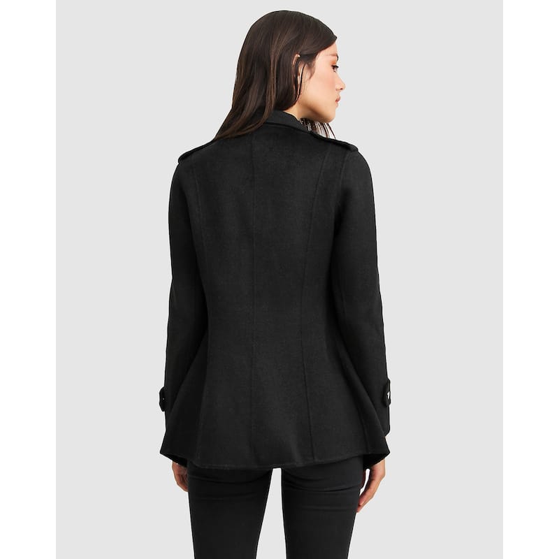 Bad Girl Wool Blend Moto Coat