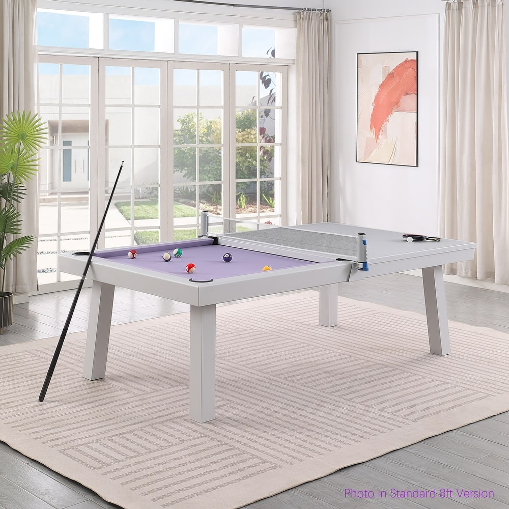 Laguna Indoor/Outdoor 8ft Slate Pool Table with Dining Top & Accessories