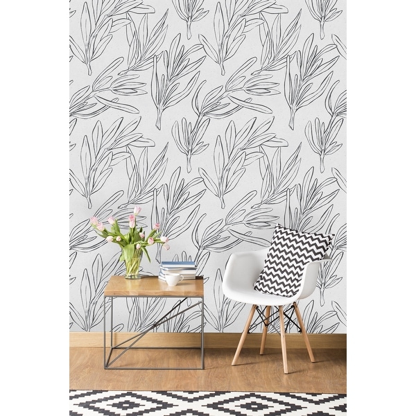 Botanical Pattern Wallpaper - Overstock - 32769623