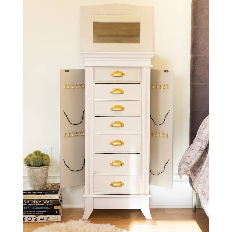 Hives & Honey Hillary White Jewelry Armoire