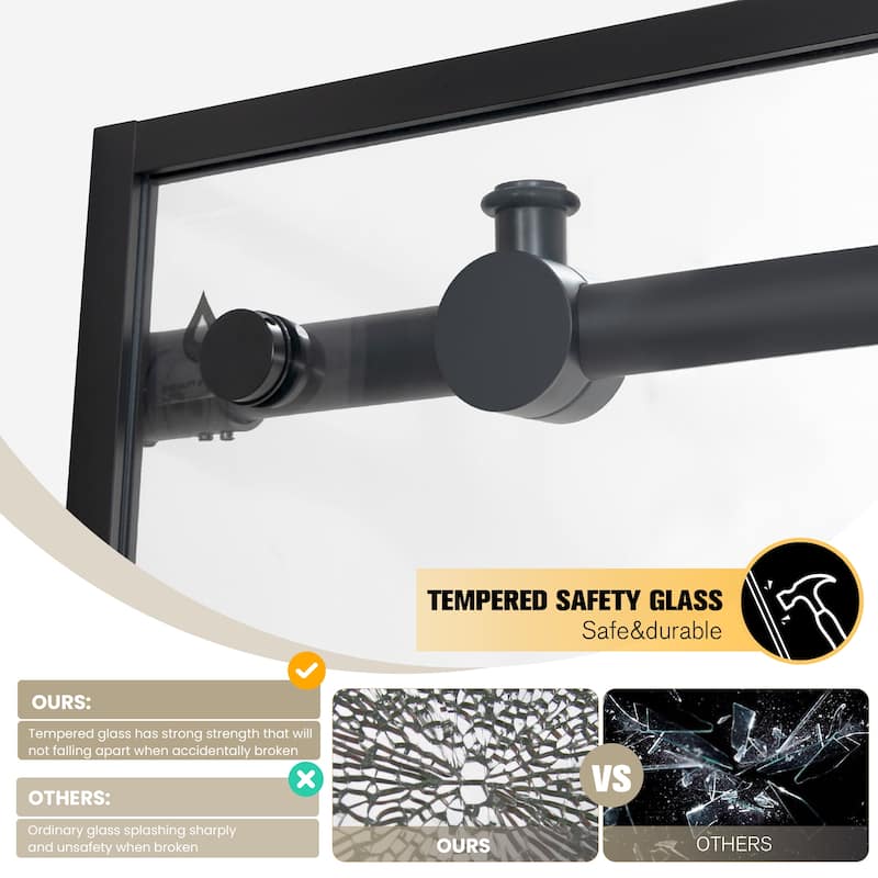 Puente Single Sliding Framed Shower Door