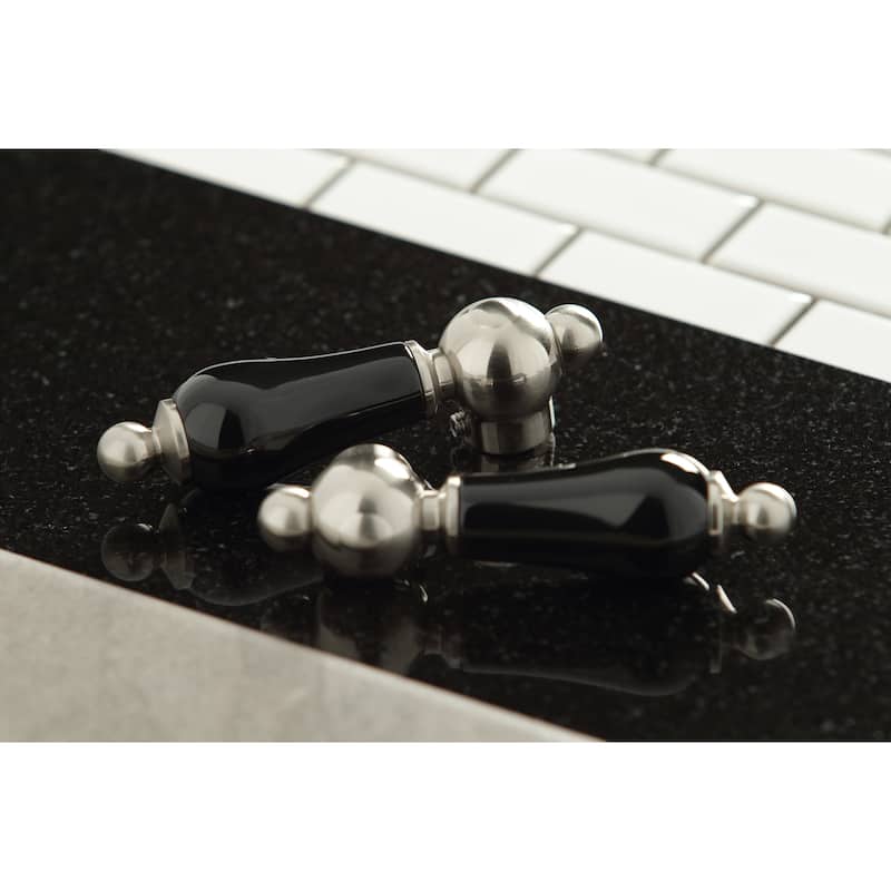 Kingston Brass Duchess Widespread Kitchen Faucet with Brass Sprayer