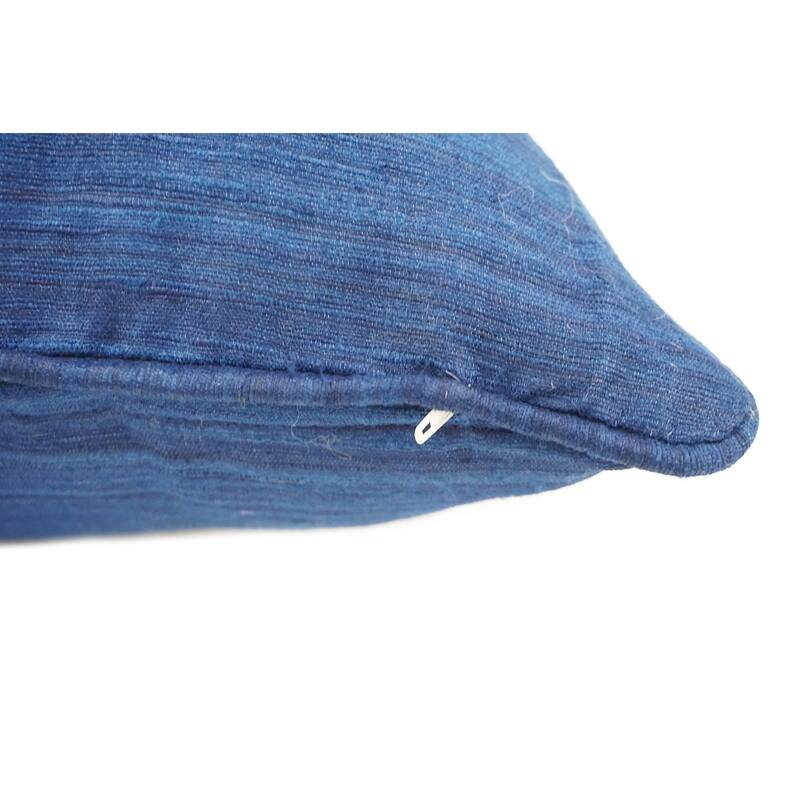 Home&Manor Raw Silk Throw Pillow 18" Bright Blue Bed Bath & Beyond