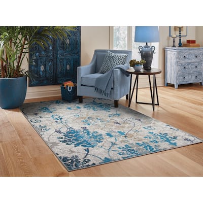 Copper Grove Pantin Distressed Grey Area Rug