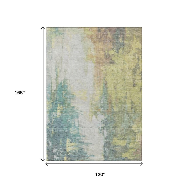 HomeRoots Abstract Transitional Rectangle Outdoor Rug