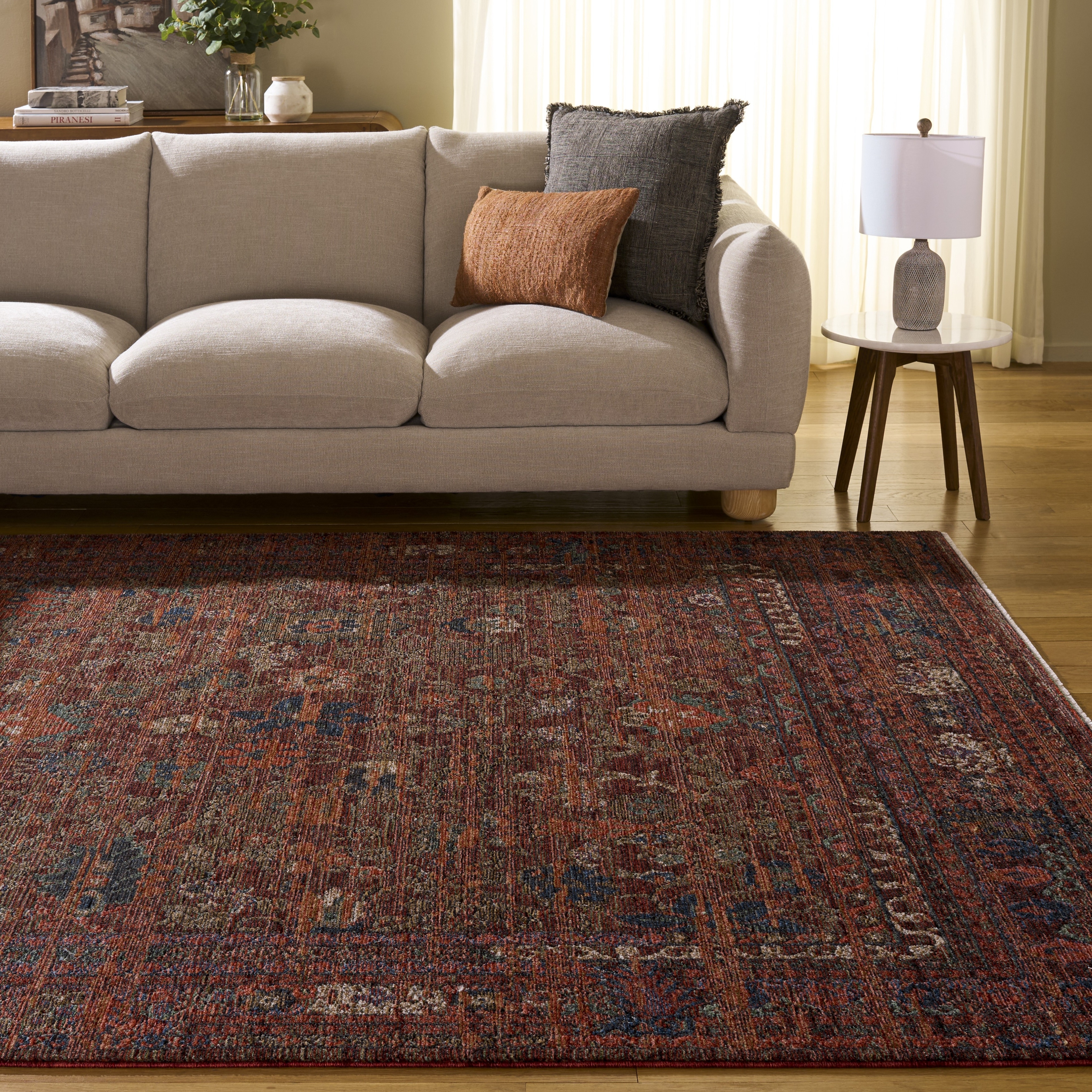 SAFAVIEH Gemstone Leina Traditional Cotton Rug