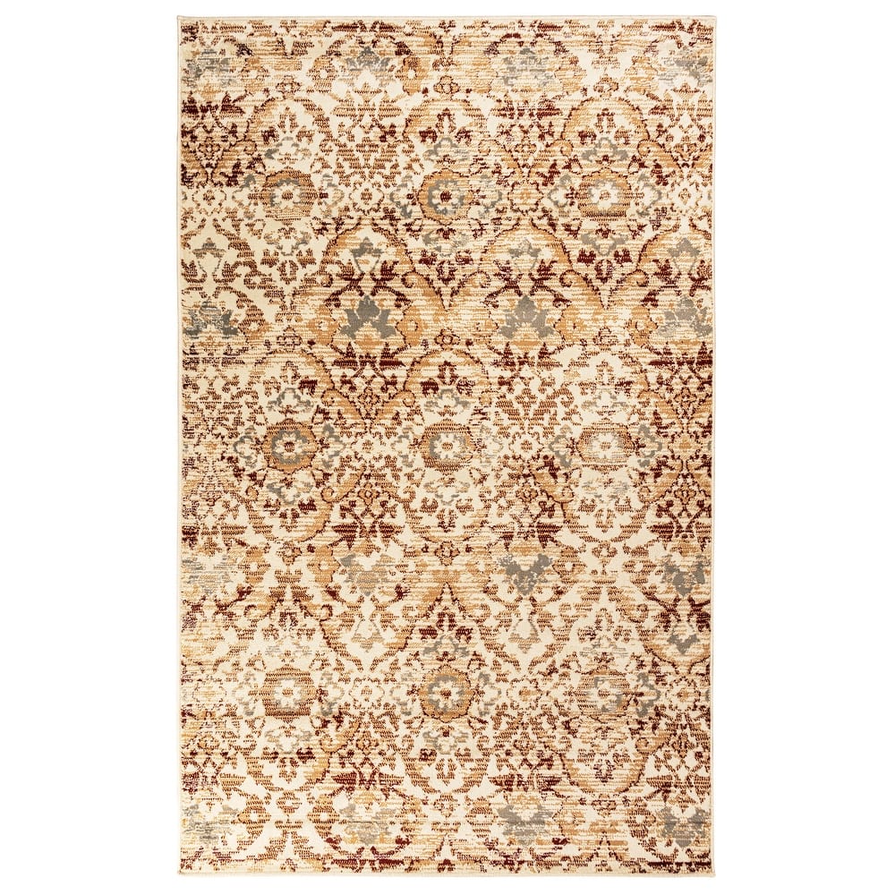 Superior Traditional Oriental Floral Indoor Area Rug