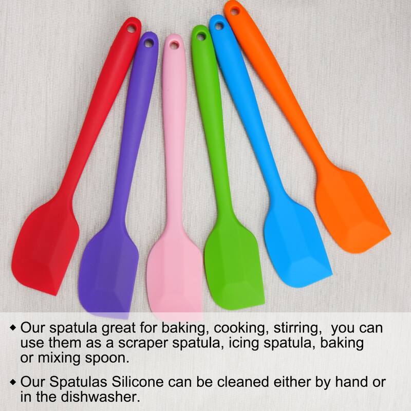 Silicone Spatula Heat Resistant Turner Jar Scraper Non Stick Spatula - 27.5 x 5.1cm/10.8" x 2"(L*W)