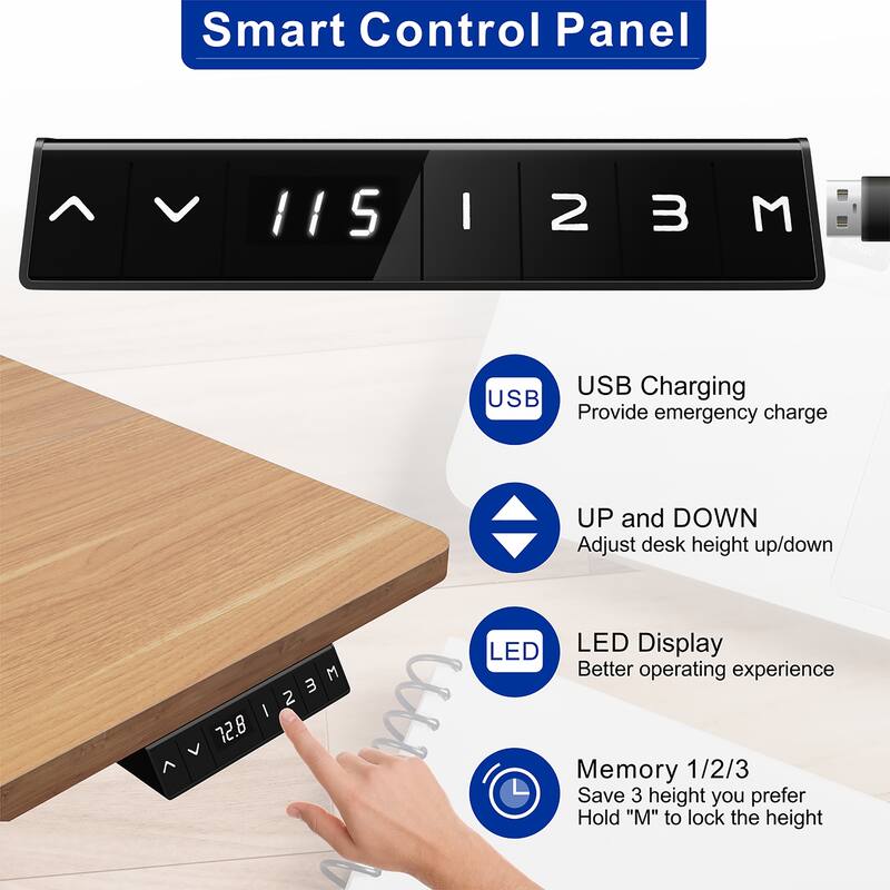 Futzca Electric Height Adjustable Standing Desk
