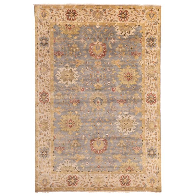 ECARPETGALLERY Hand-knotted Jules Serapi Dark Grey Wool Rug - 9'9 x 13'8