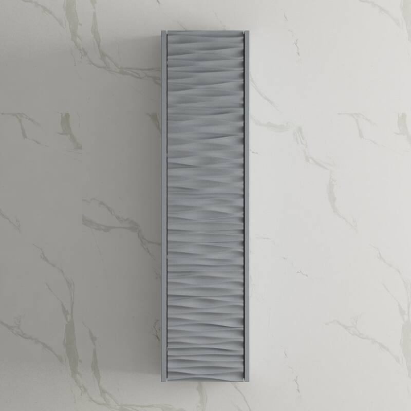 Blossom Contemporary Textured White Floating Bathroom Vanity Set