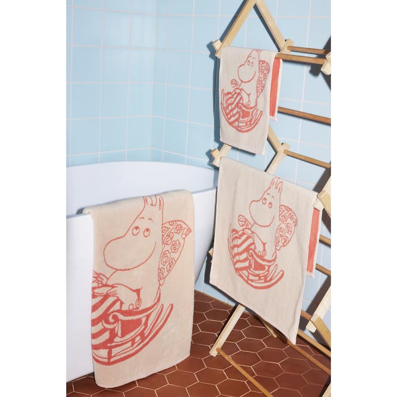 Moomin by Arabia Hand Towel 12x19.7in Moominmamma Peach - 12 x 19.7"