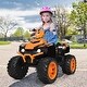 preview thumbnail 19 of 80, Costway 12V Kids 4-Wheeler ATV Quad Ride On Car w/ LED Lights Music - 42''x25.5''x29''(LxWxH)
