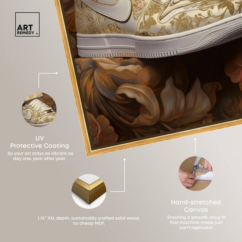 Baroque Sneaker Canvas by Art Remedy